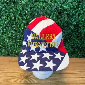 Vintage 1994 Gallery Furniture United States Olympic Hat Cap US Map One Size